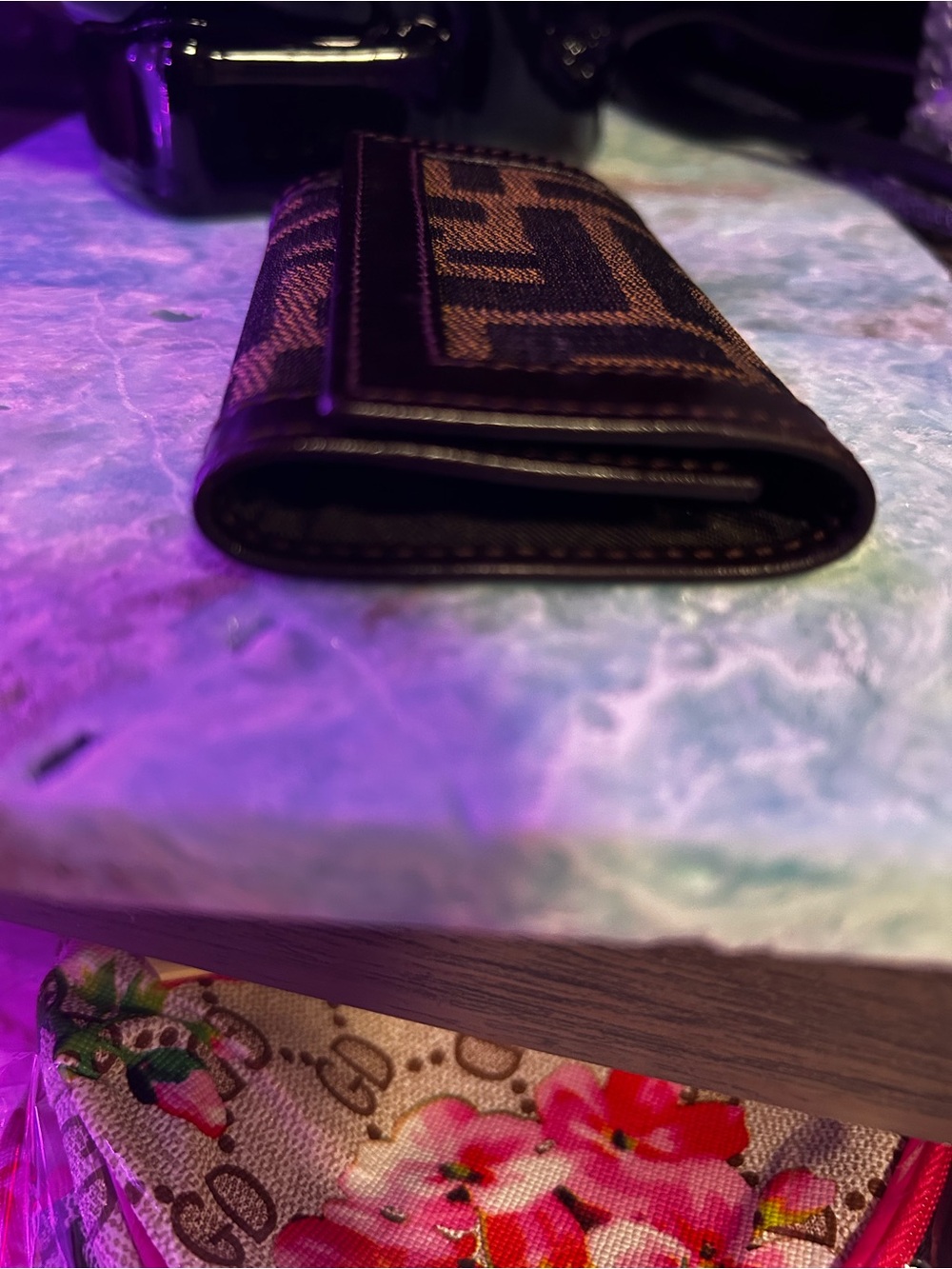 Fendi Brown Patterned Key Wallet - Picture 2 of 8